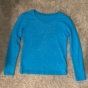 Girls Figure Skating Long Sleeve shirt, size 28/age 12